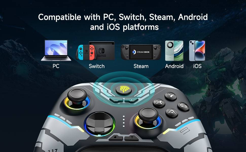 EasySMX X15 best rgb controller for pc, Nintendo and phone