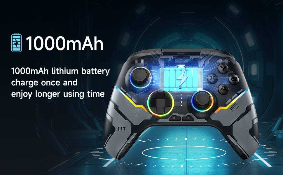 EasySMX X15 best usb rgb controller 1000mah Battery