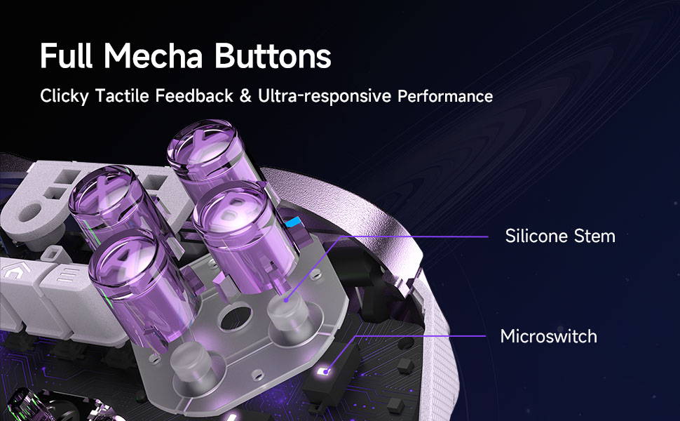 EasySMX D10 Controller Mechanical Buttons