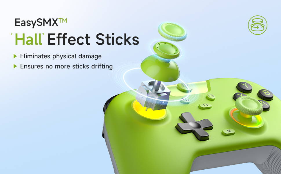 EasySMX X05 Game Controller Hall Effect Sticks