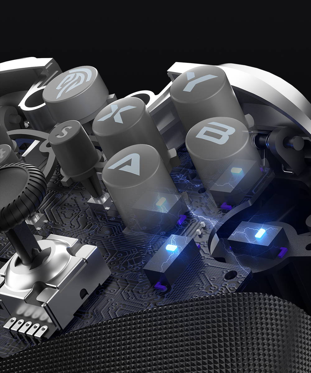 EasySMX X10 wireless gamepad with Micro-switch buttons