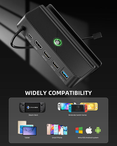 EasySMX 5-in-1 Hub Steam Deck Docking Station