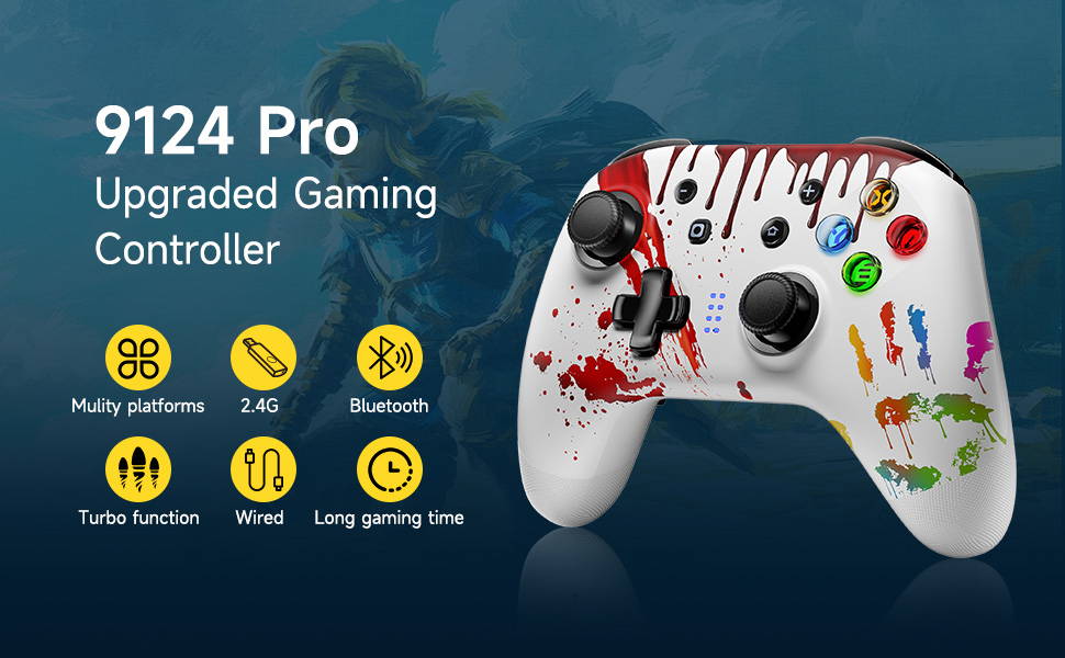 EasySMX 9124 wired and wireless controller with hall joystick