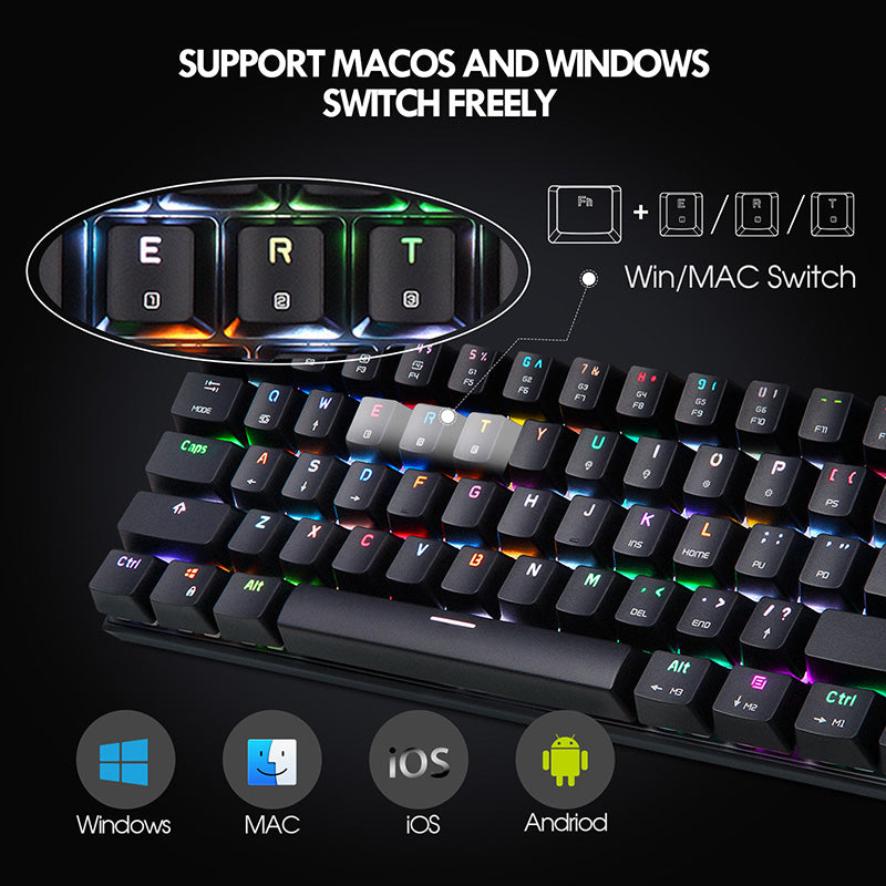 EasySMX CK62 Bluetooth Mechanical Gaming Keyboard