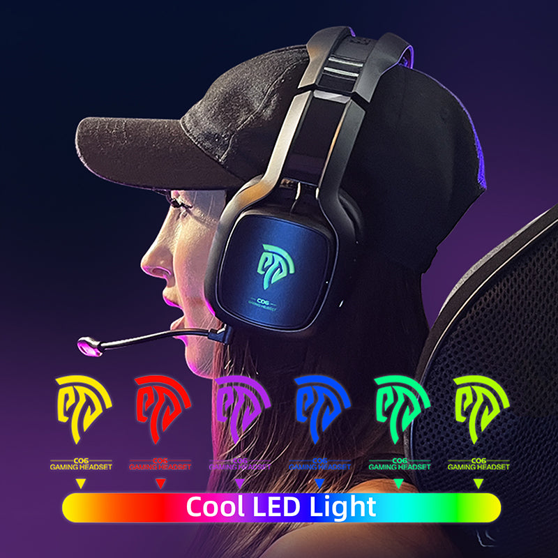 EasySMX C06W 2.4GHz Wireless RGB Headset