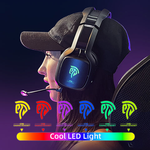 EasySMX C06W 2.4GHz Wireless RGB Headset