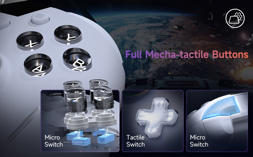 EasySMX X20 Full Mecha-Tactile Buttons